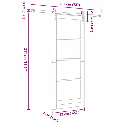 Innentür ORKDAL Braun 83 x 211 cm