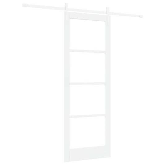 Schiebetür Weiß 78 x 211 cm Massivholz Kiefer