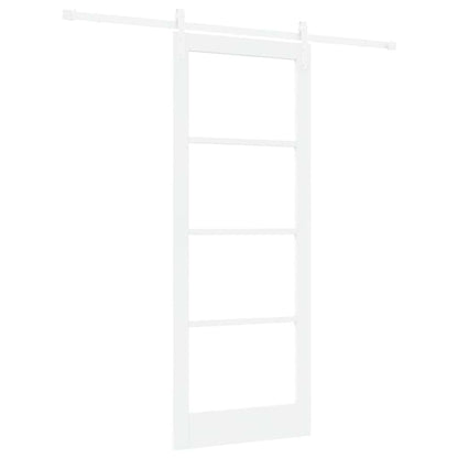 Schiebetür Weiß 83 x 211 cm Massivholz Kiefer