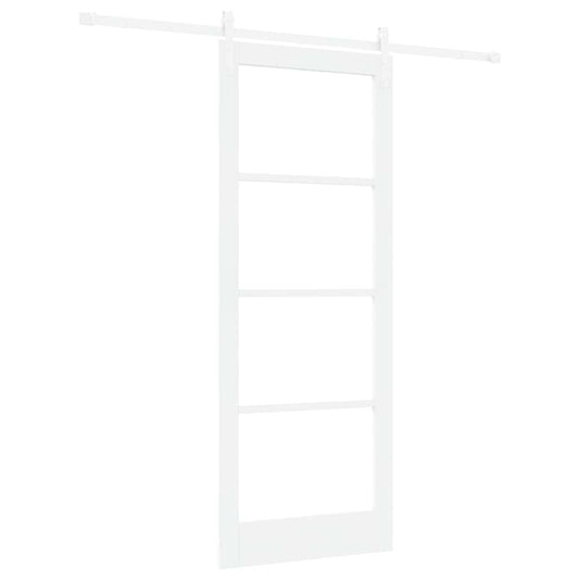 Schiebetür Weiß 83 x 211 cm Massivholz Kiefer