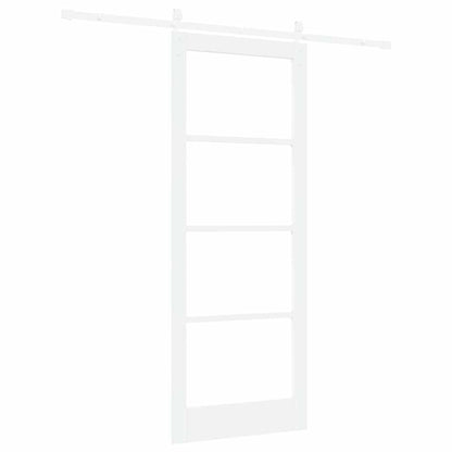 Schiebetür Weiß 83 x 211 cm Massivholz Kiefer