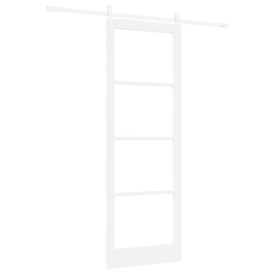 Schiebetür Weiß 83 x 232 cm Massivholz Kiefer