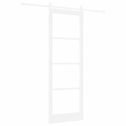 Schiebetür Weiß 83 x 232 cm Massivholz Kiefer