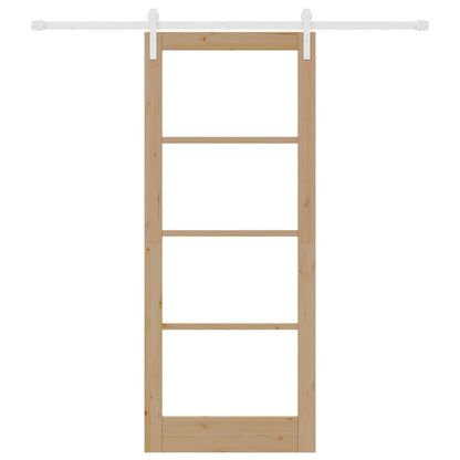 Schiebetür Braun 86 x 211 cm Massivholz Kiefer
