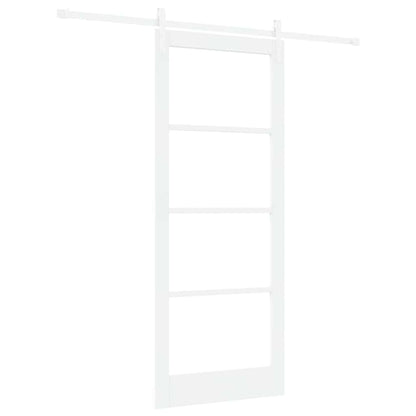 Schiebetür Weiß 86 x 211 cm Massivholz Kiefer