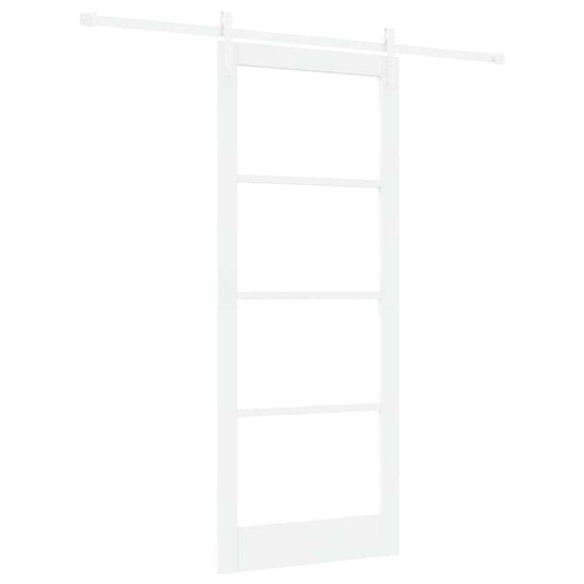 Schiebetür Weiß 86 x 211 cm Massivholz Kiefer