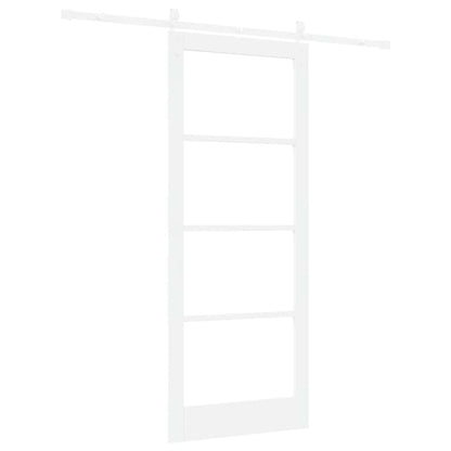 Schiebetür Weiß 86 x 211 cm Massivholz Kiefer