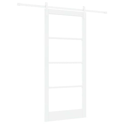 Schiebetür Weiß 93 x 211 cm Massivholz Kiefer