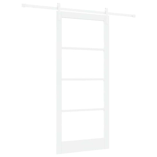 Schiebetür Weiß 93 x 211 cm Massivholz Kiefer