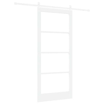 Schiebetür Weiß 93 x 211 cm Massivholz Kiefer