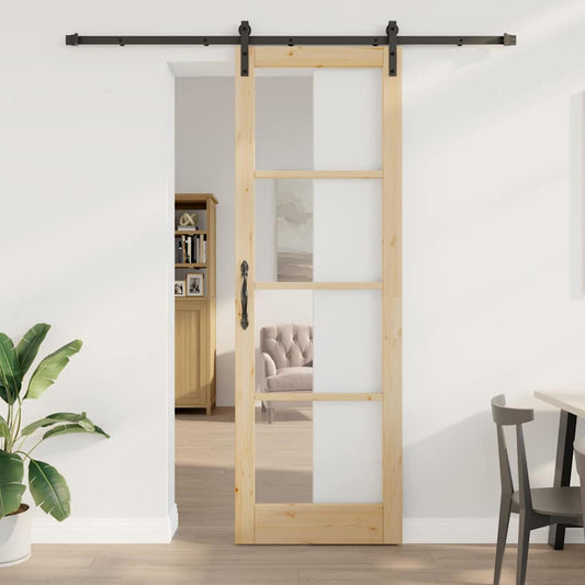 Schiebetür Sonstiges ORKDAL Braun 78 x 232 cm Holz und Metall