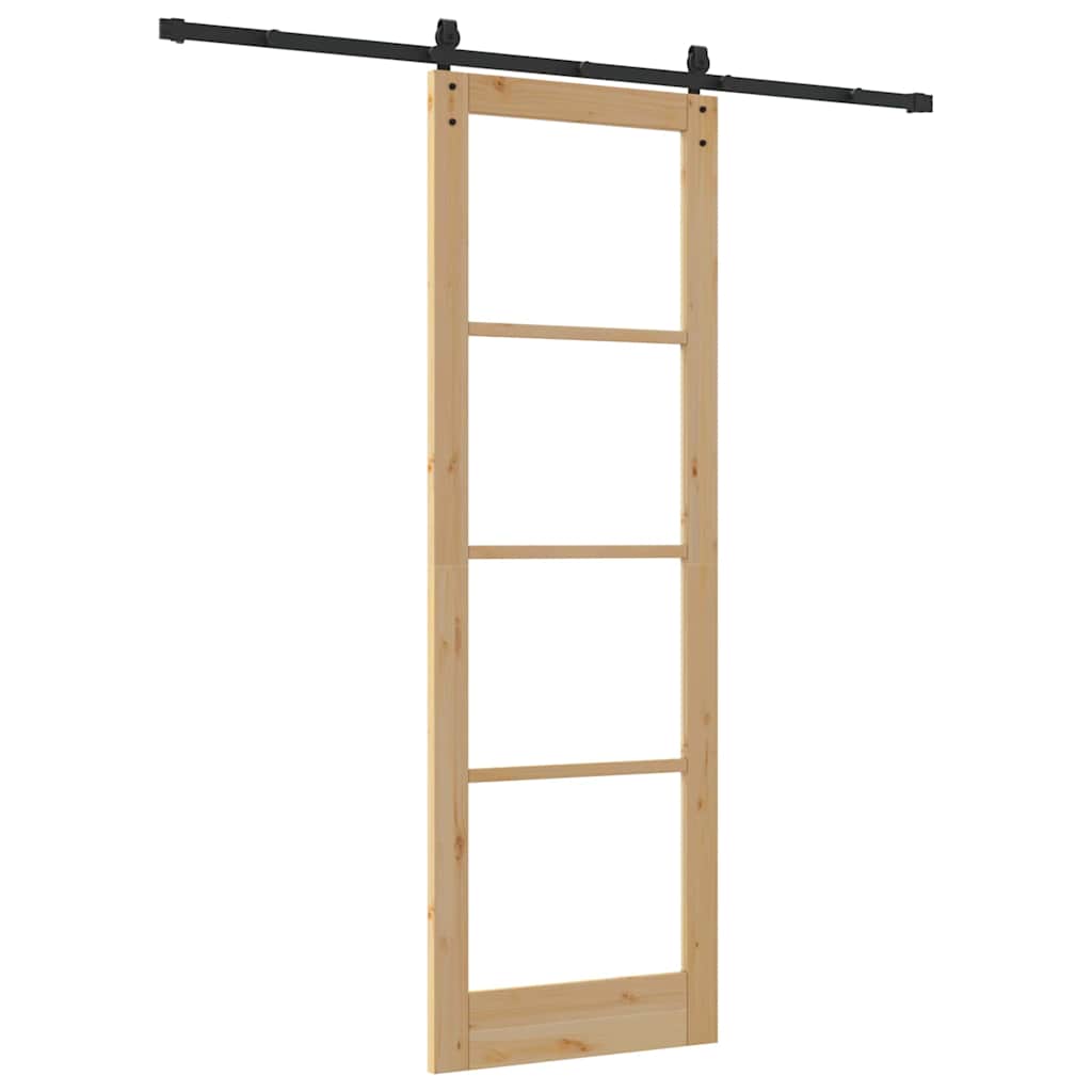 Schiebetür Sonstiges ORKDAL Braun 78 x 232 cm Holz und Metall