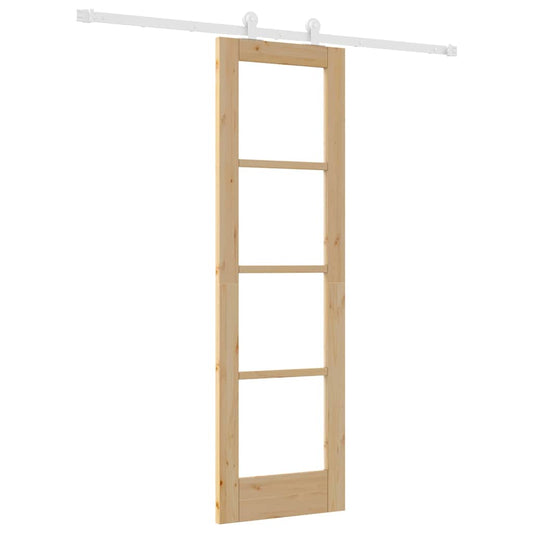 Schiebetür ORKDAL Braun 61 x 198,5 cm Holz und Metall