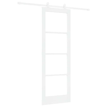 Schiebetür ORKDAL Weiß 73,5 x 211 cm Holz und Metall