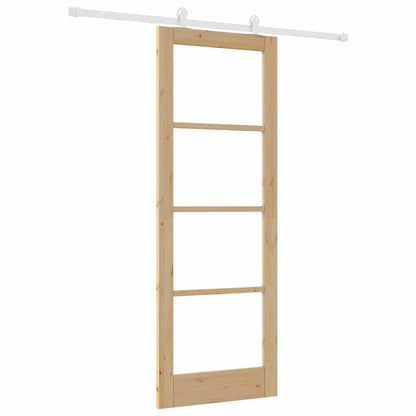 Schiebetür ORKDAL Braun 78 x 211 cm Holz und Metall