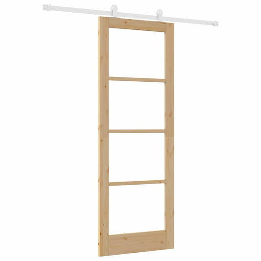 Schiebetür ORKDAL Braun 78 x 211 cm Holz und Metall