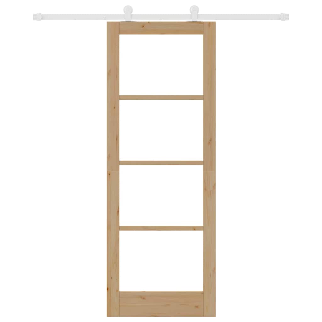 Schiebetür ORKDAL Braun 78 x 211 cm Holz und Metall