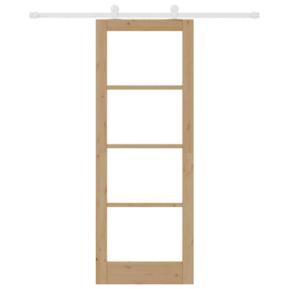 Schiebetür ORKDAL Braun 78 x 211 cm Holz und Metall