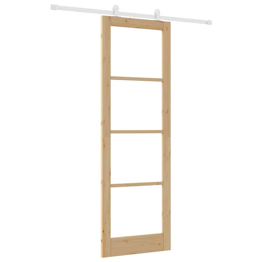 Schiebetür ORKDAL Braun 78 x 232 cm Holz und Metall