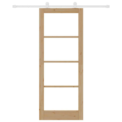 Schiebetür ORKDAL Braun 83 x 211 cm Holz und Metall