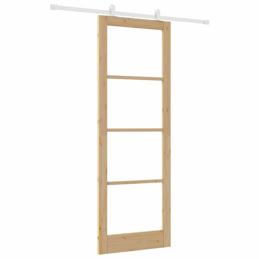 Schiebetür ORKDAL Braun 83 x 232 cm Holz und Metall