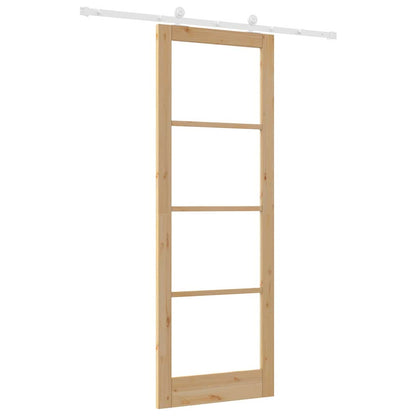 Schiebetür ORKDAL Braun 83 x 232 cm Holz und Metall