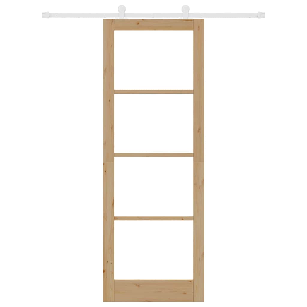 Schiebetür ORKDAL Braun 83 x 232 cm Holz und Metall