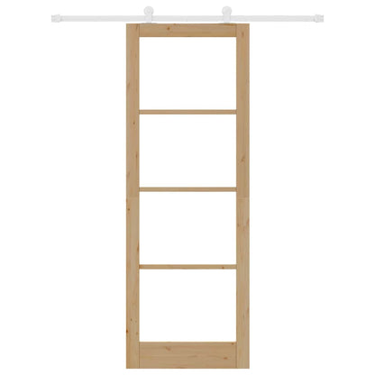 Schiebetür ORKDAL Braun 83 x 232 cm Holz und Metall
