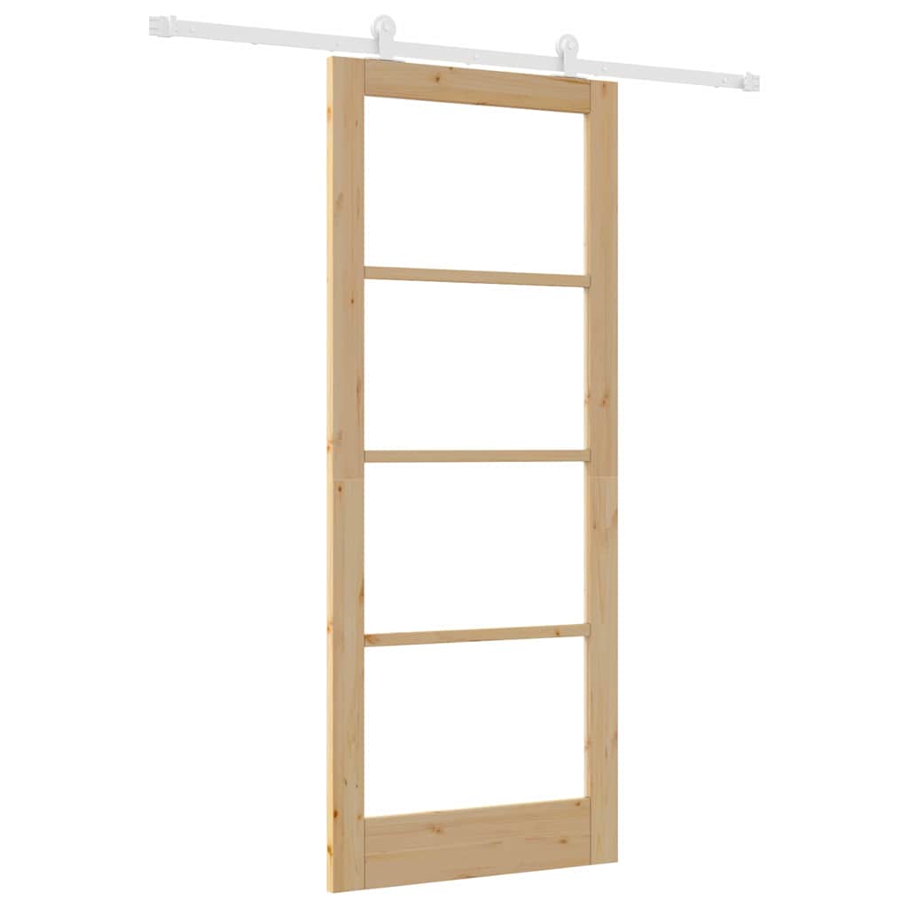 Schiebetür ORKDAL Braun 86 x 211 cm Holz und Metall