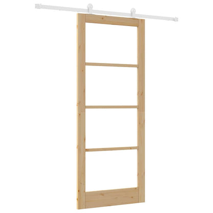 Schiebetür ORKDAL Braun 86 x 211 cm Holz und Metall