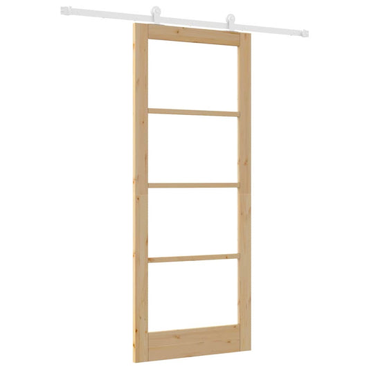 Schiebetür ORKDAL Braun 86 x 211 cm Holz und Metall