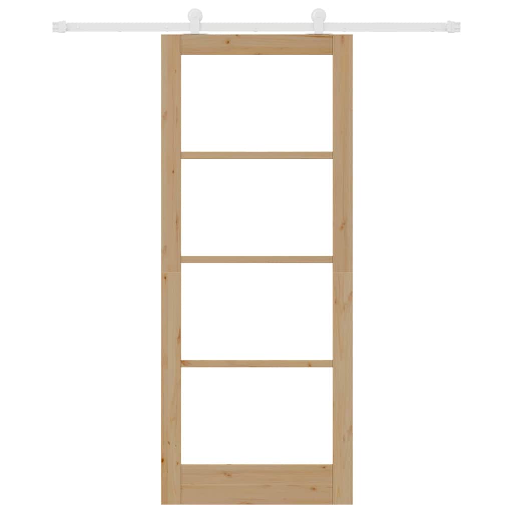 Schiebetür ORKDAL Braun 86 x 211 cm Holz und Metall