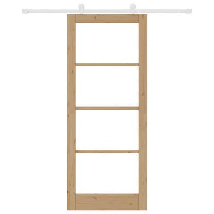 Schiebetür ORKDAL Braun 86 x 211 cm Holz und Metall