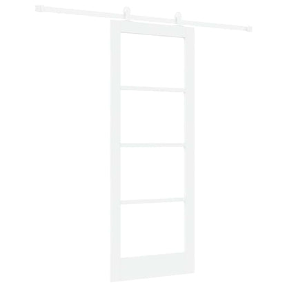 Schiebetür ORKDAL Weiß 78 x 202 cm Holz und Metall