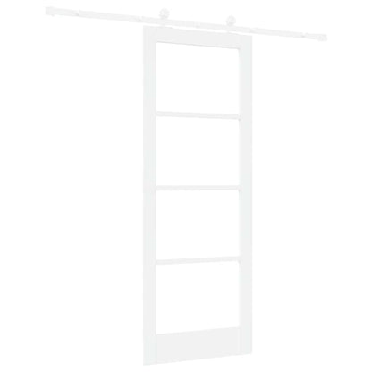 Schiebetür ORKDAL Weiß 78 x 202 cm Holz und Metall