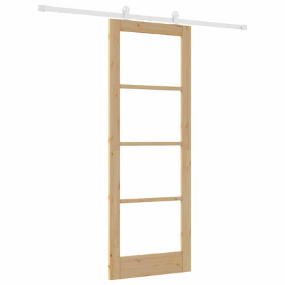 Schiebetür ORKDAL Braun 78 x 211 cm Holz und Metall