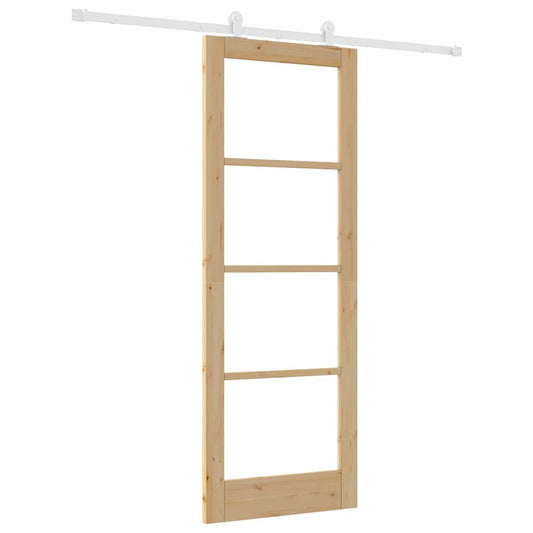Schiebetür ORKDAL Braun 78 x 211 cm Holz und Metall