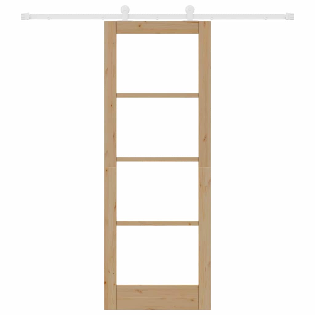 Schiebetür ORKDAL Braun 78 x 211 cm Holz und Metall