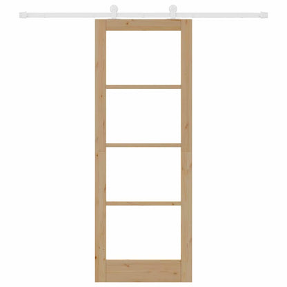 Schiebetür ORKDAL Braun 78 x 211 cm Holz und Metall