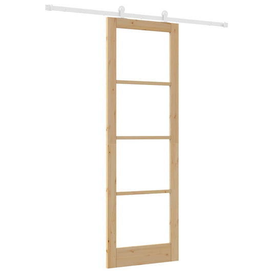 Schiebetür ORKDAL Braun 78 x 232 cm Holz und Metall