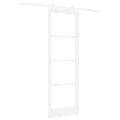 Schiebetür ORKDAL Weiß 78 x 232 cm Holz und Metall