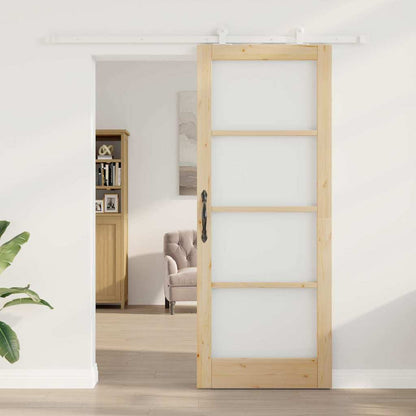 Schiebetür ORKDAL Braun 83 x 211 cm Holz und Metall