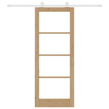 Schiebetür ORKDAL Braun 83 x 211 cm Holz und Metall