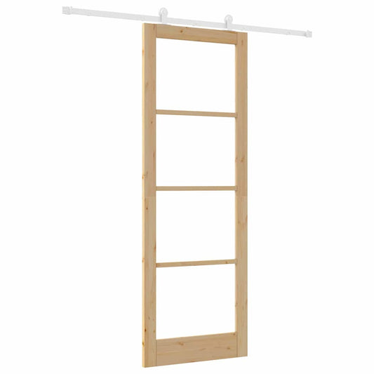 Schiebetür ORKDAL Braun 83 x 232 cm Holz und Metall