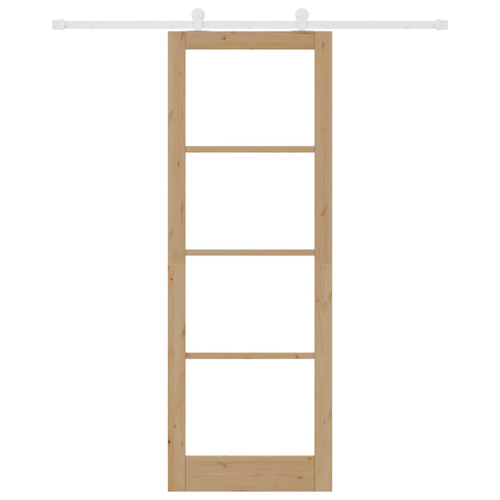 Schiebetür ORKDAL Braun 83 x 232 cm Holz und Metall