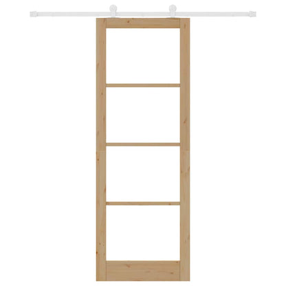 Schiebetür ORKDAL Braun 83 x 232 cm Holz und Metall