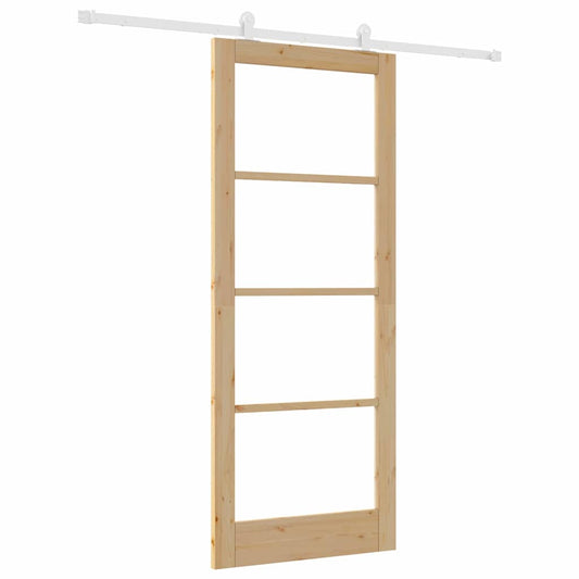 Schiebetür ORKDAL Braun 86 x 211 cm Holz und Metall