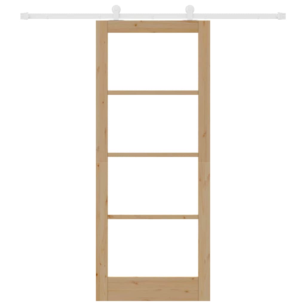 Schiebetür ORKDAL Braun 86 x 211 cm Holz und Metall