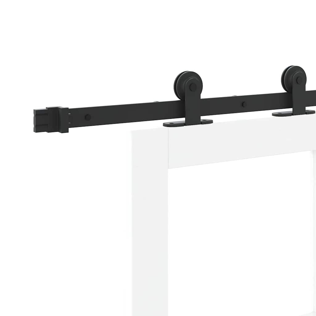 Schiebetür ORKDAL Weiß 78 x 232 cm Holz und Metall