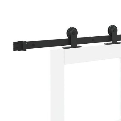Schiebetür ORKDAL Weiß 78 x 232 cm Holz und Metall